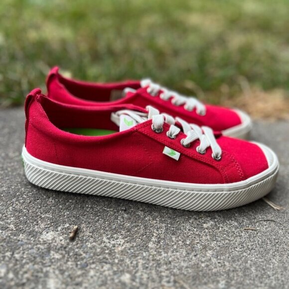 CARIUMA OCA Low Red Canvas Sneaker Sz 7.5 - Picture 4 of 9